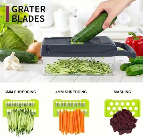 16-in-1 Vegetable Chopper and Mandoline Slicer