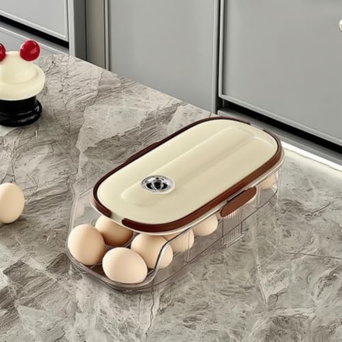 Kitchen Egg Container Egg Holder Organizer Dispenser With Transparent