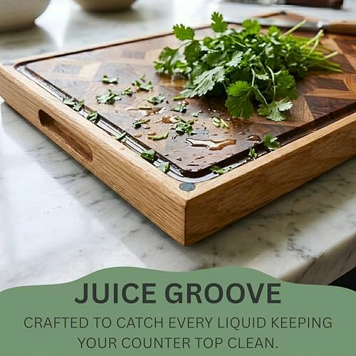 Walnut Oak Rosewood End Grain Cutting Board - 14x16 Large Wooden