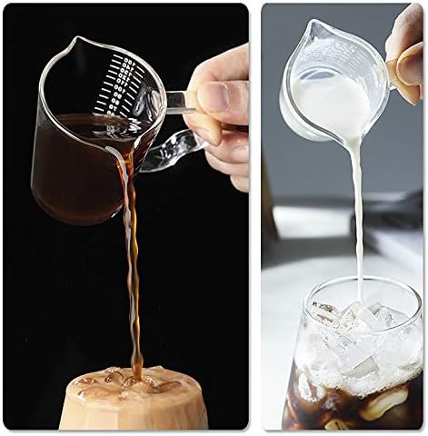 150ml Glass Measuring Cup Double Spouts Espresso Cup Shot Glass
