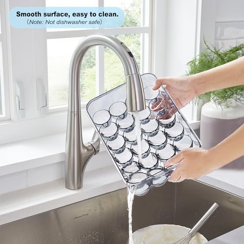 BSTKEY Egg Holder for Refrigerator, 24-Egg Stackable Tray