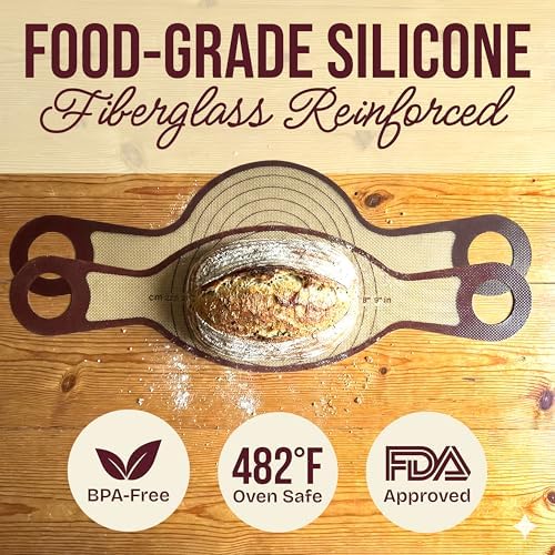Silicone Bread Sling, 2-Piece, 9in Round & Oval