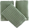 PÜSKÜL Natural 100% Turkish Cotton Waffle Hand and Kitchen Towels Set
