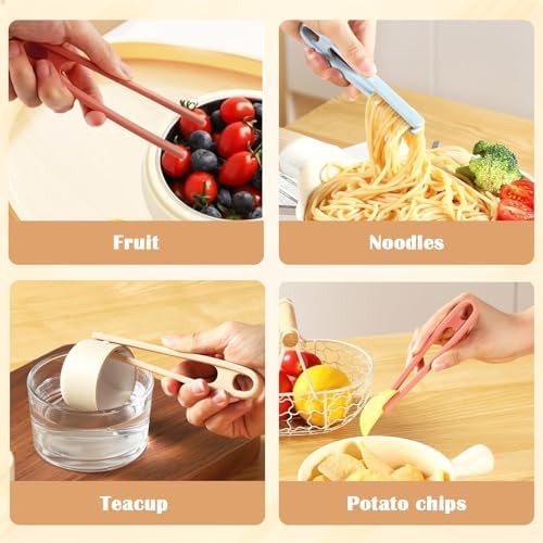 Silicone Mini Tongs, 6-Piece, 5.5-Inch