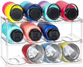 LARGER Compartment - 3 Tier Stackable Water Bottle Organizer Holder