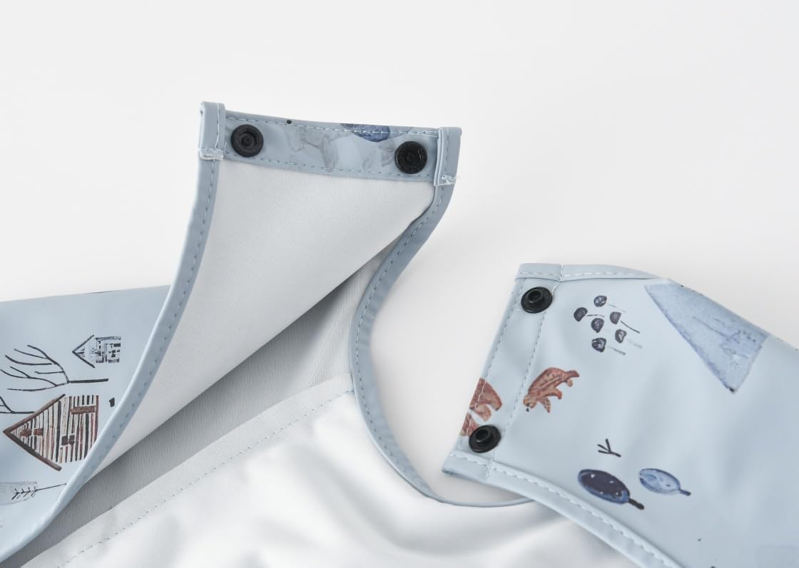 Waterproof Baby Bibs,Infant Toddler Extra Cover Feeding Bib With Food
