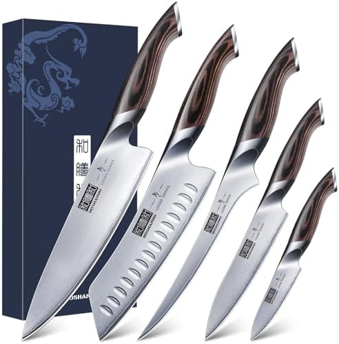 HOSHANHO 5-Piece Kitchen Knife Set