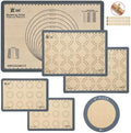 GUANCI Silicone Baking Mat Set of 6, Includes 25"x17.5" Large, 2