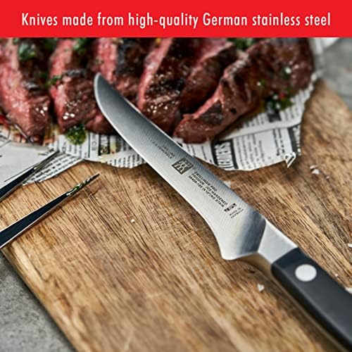 Zwilling J.A. Henckels Pro 4-Piece Steak Knife Set, Black