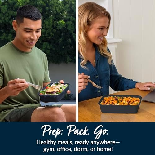 Bentgo Prep - 20-Piece 1-Compartment Reusable Meal Prep Containers