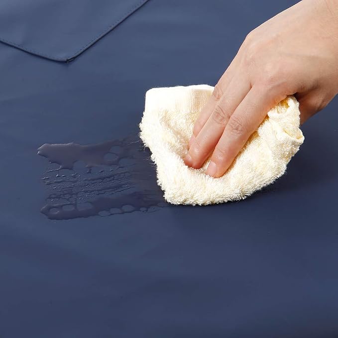 VWELL Waterproof Rubber Vinyl Apron W/ 2 Pockets - Image 7