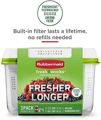 Rubbermaid® FreshWorks Produce Saver, 4 Piece Set