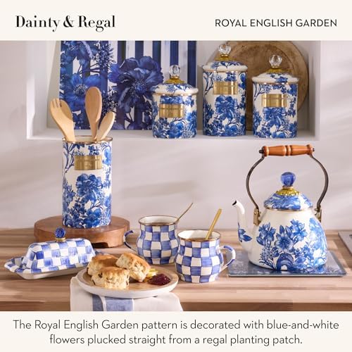 MACKENZIE-CHILDS Tea Kettle, 2 Quarts, Royal English Garden