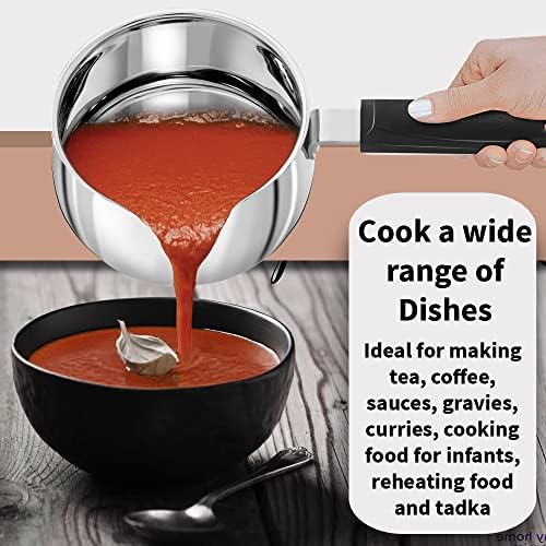 Hawkins 2 Litre Tpan, Stainless Steel Tea Pan with Glass Lid