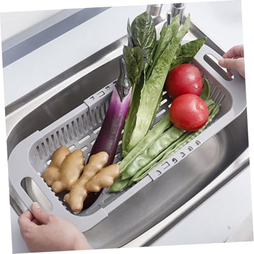 3pcs Expandable over The Sink Colander Set, Rectangular Vegetable