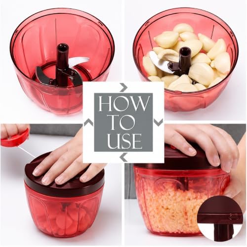 Manual food chopper (Red)