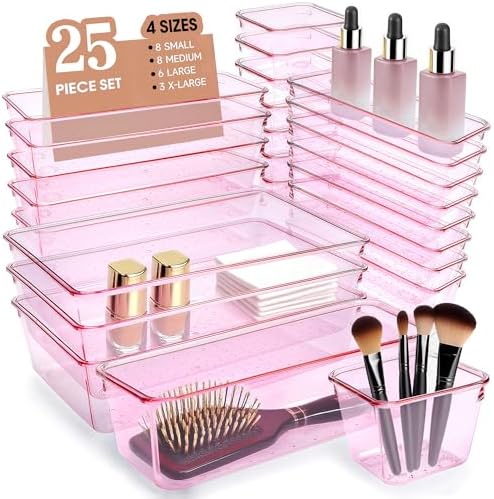 Kitchen Desk Drawer Organizers Storage for Office, Small Acrylic