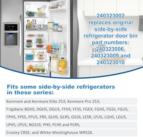 240323002 Refrigerator Door Bin Shelf Compatible with Frigidaire &