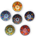 Ceramic Small Dipping Bowls Set of 6, 3.5 Oz Soy Sauce Dish, Handmade