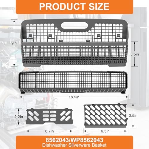 8562043 WP8562043 Universal Dishwasher Silverware Basket For