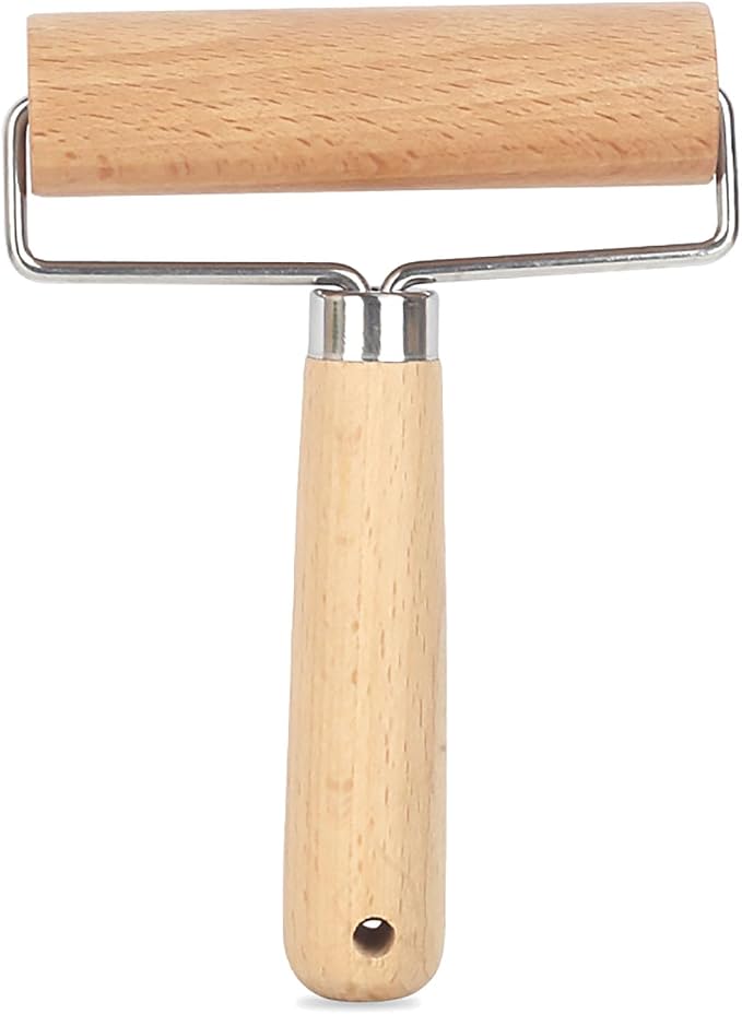 Roller Rolling Pin, 4 Inch Wood Rolling Pin by YIKANGHENG