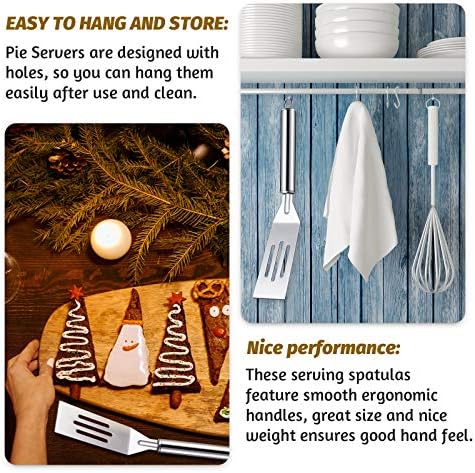 Patelai 5 Pcs Mini Spatula Set for Desserts Brownies, Slotted, Steel