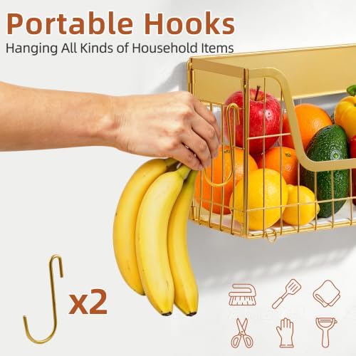 1-Pack Gold Magnetic Shelf for Fridge
