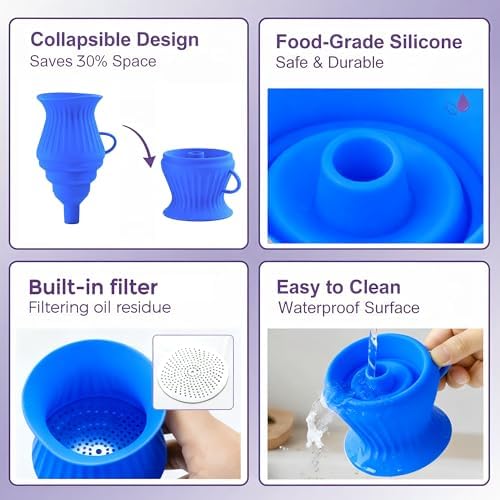 Li&Zhao Kitchen Funnels - 2 PCS Funnels for Kitchen Use Filling