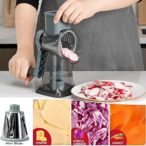 YOUCZON Stainless Steel Rotary Cheese Grater