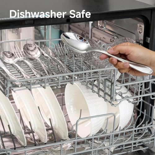 KINGSTONE 20-Piece Silverware Set Service for 4, Heavy Duty Stainless