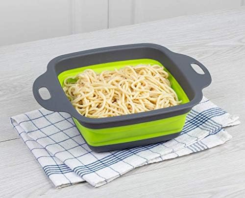 Easy Storage Folding Kitchen Strainer - Collapsible Colander - 8.50" x