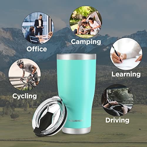 HAUSHOF 30 oz Tumbler, Stainless Steel Vacuum Insulated Coffee Tumbler
