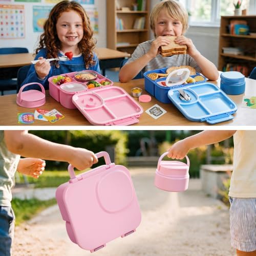wiwens Kids Bento Lunch Box with Soup Thermo Food Lunch Container for