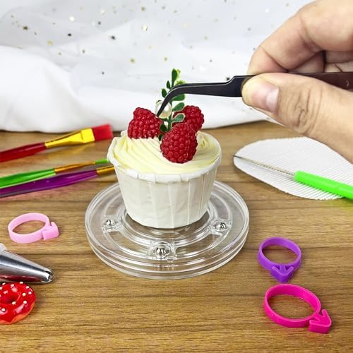 56 PCS Cookie Decorating Kit Supplies Including Acrylic Turntable