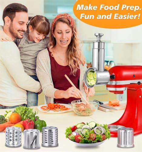 FavroKit Cheese Grater Attachment for KitchenAid Mixers