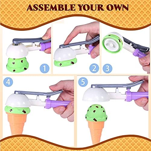 Kids Ice Cream Toy Set - Pretend Play Sweet Treats Ice Cream Parlour
