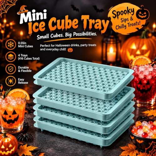 0.55in Pebble Ice Tray - Plastic Mini Ice Cube Tray for Freezer with
