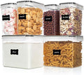 Vtopmart Airtight Food Storage Containers, 6 Pieces, Black