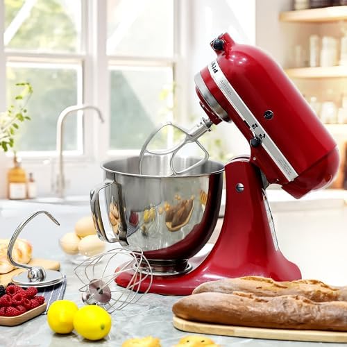 Stainless Steel Whisk Beater and Dough Hook for Kitchenaid Tilt-Head