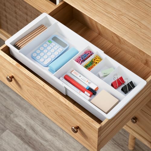 Expandable Drawer Organizer Tray from 11.8" to 19.68", Hanging