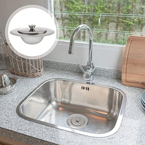 Bath Plug Hair Catcher,Shower Drain Cover,Mesh Strainer 2 Set Kitchen