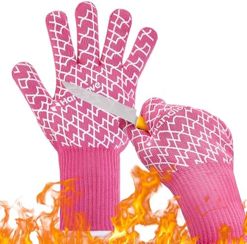 HandLove Aramid Heat Resistant BBQ Gloves – Grilling & Oven Gloves by HandLove