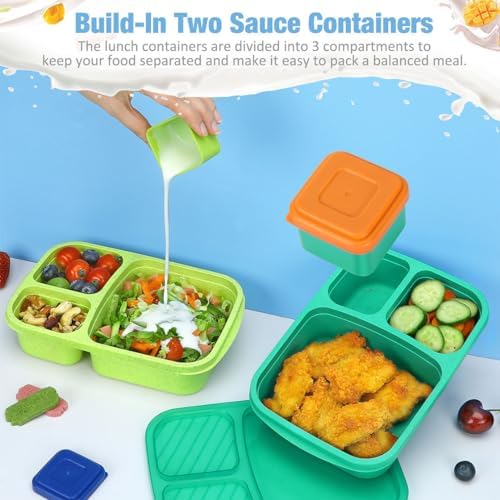 Caperci Bento Lunch Box Containers for Adults & Kids