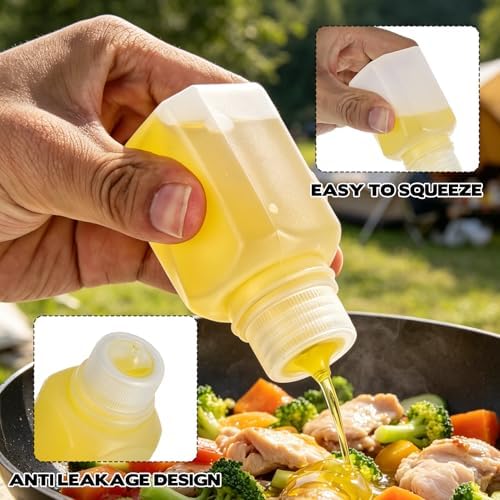 12 Pcs 2oz Salad Dressing Container to Go, Leak Proof Condiment