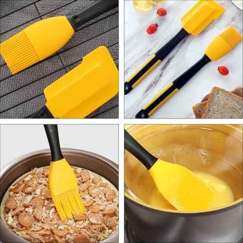 Silicone Baking Brush and Spatula Heat Resistant Kitchen Tools Set