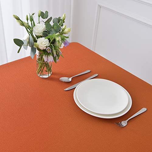 maxmill Textured Rectangle Tablecloth Water Resistant Wrinkle Free
