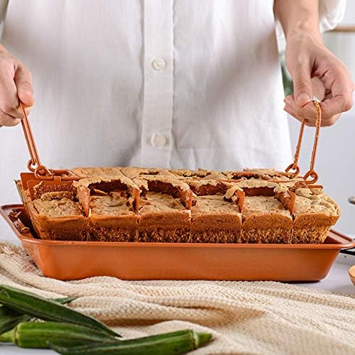 L-Lei Non-Stick Brownie Pans with Dividers, 18-Lattice Brownie Baking