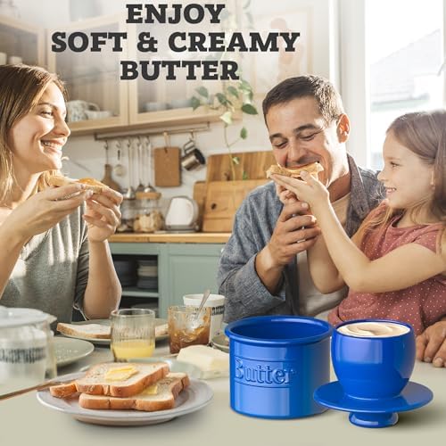 Butter Crock with Lid, French Butter Dish and Ceramic Butter Keeper