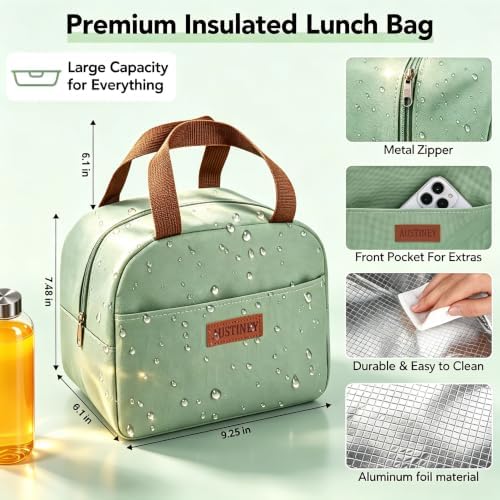 Bento Box 1100ml Lunch Container with Bag & Utensils & 2 Storage Bags