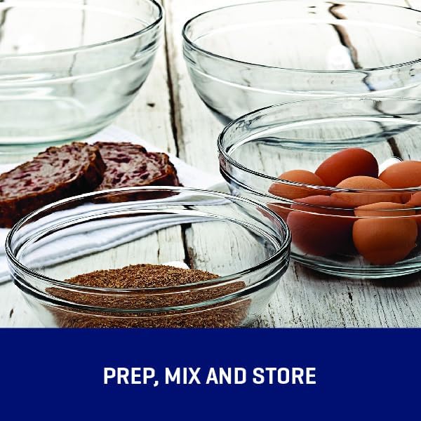 Anchor Hocking 10 Piece Mixing Bowl Set, Nesting Serving Bowls &
